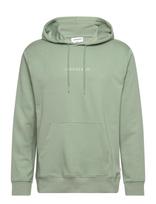 Lindbergh - Logo Chest Print Hoodie Sweat - Džemperis - Žalia