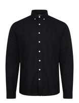 Lindbergh - Linen/Cotton Shirt L/S - Lininiai marškiniai - Juoda