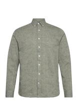 Lindbergh - Linen/Cotton Shirt L/S - Lininiai marškiniai - Žalia
