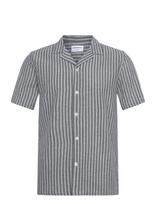 Lindbergh - Cotton Structure Shirt S/S - Marškiniai trumpomis rankovėmis - Marga / raštuota