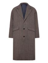 Weekday - Oversized Single-Breasted Wool Blend Coat - Vilnonis paltas - Marga / raštuota