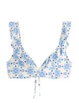 Lindex - Padded Triangle Bikini Bra - Trikampis bikinio viršus - Marga / raštuota