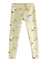 Lindex - Leggings Moomin - Tamprės - Žalia