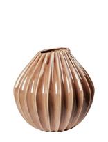 Broste Copenhagen - Wide Vase M - Tulpių vaza - Ruda