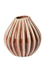 Broste Copenhagen - Wide Vase S - Tulpių vaza - Ruda