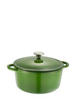 Dorre - Gretl Cast Iron Pot Round Green Enamel Knob Stainless Steel 4 L - Puodai ir keptuvės - Žalia
