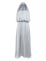 Gina Tricot - Satin Halterneck Maxi Dress - Ilga suknelė - Mėlyna