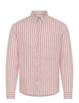 Casual Friday - Cfrissa Ls Striped Linen - Lininiai marškiniai - Marga / raštuota