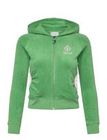 Juicy Couture - Applique Terry Hoodie - Džemperis - Žalia