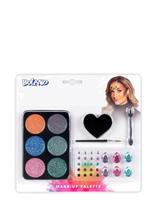 IPK - Glitter Face Paint Set With Face Jewels - Veido dažai - Marga / raštuota