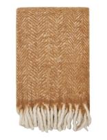 House Nordic - Jorun - Plaid,  Wool Mix, Tan, 130X170 Cm - Antklodė ir užtiesalas - Smėlio