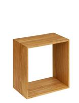 House Nordic - Magna - Wall Shelf, Oak, Natural, 30X18X30 Cm - Lentyna