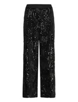 Kaffe Curve - Kcnicoleen Sequin Pants - Plačios kelnės - Juoda