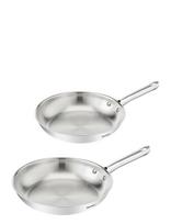 Tefal - Duetto On Fry Pan 2 Pcs. Set (Fp 24+28 Cm), Uncoated - Keptuvė - Sidabro