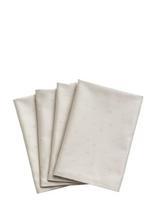 Compliments - Confetti Damask Napkin 45X45 Cm - 4 Pack - Audinių servetėlės - Kreminė spalva