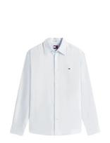 Tommy Jeans - Tjm Reg Linen Blend Shirt Ext - Lininiai marškiniai - Mėlyna