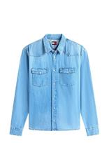 Tommy Jeans - Tjm Regular Western Shirt Bj8018 - Džinsiniai marškiniai - Mėlyna