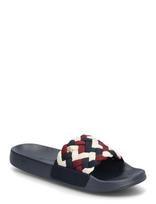 Tommy Hilfiger - Th Braided Pool Slide - Baseino šlepetės - Tamsiai mėlyna