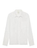 Calvin Klein - Ls Solid Linen Classic Shirt - Lininiai marškiniai - Balta