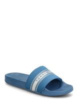 Tommy Hilfiger - Th Webbing Pool Slide - Baseino šlepetės - Mėlyna