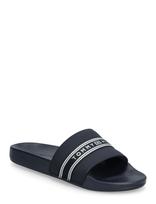 Tommy Hilfiger - Th Webbing Pool Slide - Baseino šlepetės - Tamsiai mėlyna