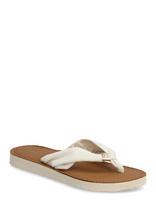 Tommy Hilfiger - Th Ltr Footbed Summer Sandal - Šlepetės - Kreminė spalva