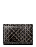 Calvin Klein - Emblem Aop Trifold W/ Zip Pocket - Piniginė - Juoda
