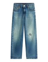 Tommy Hilfiger - Baggy Mid Blue Destruction Jeans - Laisvi džinsai - Mėlyna