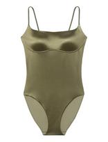 Calvin Klein - One Piece - Maudymosi kostiumėlis - Chaki spalva