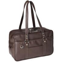 School Bag Japanese Design Features an additional divider pocket for easy Large carefully Stylish Boston bag for high school Faux leather [venry] - - kava