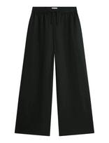 Tommy Hilfiger - Ess Linen Pull On Pants - Plačios kelnės - Juoda