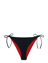 Tommy Hilfiger - V String Side Tie Bikini - Bikinis su raišteliais šonuose - Juoda
