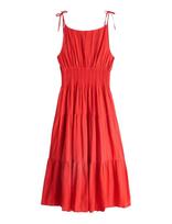 Tommy Hilfiger - Smock Tie Ns Midi Dress - Iki kelių ir midi suknelės - Raudona