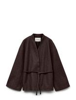Vero Moda - Awsijina Ls V-Neck Short Jacket Noos - Vilnonė striukė - Ruda