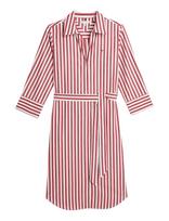 Tommy Hilfiger - Ess Poplin Reg Shirt Dress - Marškininė suknelė - Raudona
