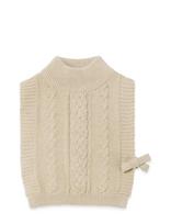 Garbo&Friends - Cable Knitted Neckwarmer - Kaklo mova - Kreminė spalva