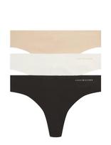 Tommy Hilfiger - 3 Pack Cotton Thong - Stringai - Marga / raštuota
