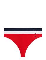 Tommy Hilfiger - 3 Pack Dipped Thong - Stringai - Marga / raštuota