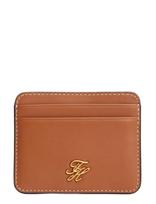 Tommy Hilfiger - Th Script Leather Cc Holder - Kortelių dėklas - Ruda