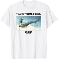 Pereinamojo laikotarpio fosilija Evoliucijoje Tiktaalik rosaea Humoro marškinėliai 3XL įvairiaspalvis