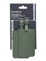 Samsonite - Rectangle Luggage Tag X2 - Kelionių aksesuarai - Chaki spalva