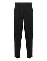 Lindbergh - Linen Blend Pleated Pants - Lininės kelnės - Juoda