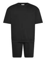 Lindbergh - Oversized S/S Sweatshirt+Shorts - Sportinis kostiumas - Juoda