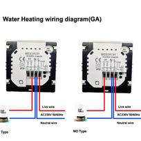 Programuojamas skaitmeninis termostatas Kambario temperatūros reguliatorius su LCD ekranu Laidinis katilo šildymo sistemos Savaitiniai planavimo režimai China Mainland