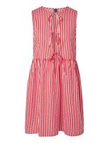 Pieces - Pcjolly Sl Tie Short Dress Wvn Noos Bc - Trumpa suknelė - Marga / raštuota