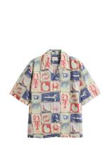 Gant - Rel Nautical Print Ss Shirt - Marškiniai trumpomis rankovėmis - Marga / raštuota