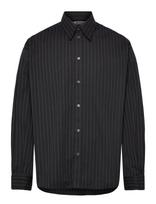 Weekday - Oversized Button-Up Poplin Shirt - Laisvalaikio marškiniai - Juoda