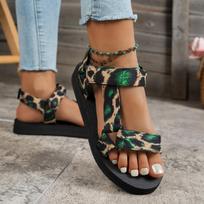 Summer Flat Women's Shoes Hemp Rope Set Foot Beach Sandals Outdoor All-match Casual Slippers Large Size Women Sandals 36