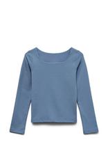 Vero Moda Girl - Vmmillion Ls Square Top Jrs Girl Noos - Palaidinės ir tunikos - Mėlyna