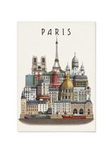 Martin Schwartz - Paris Tea Towel - Virtuviniai rankšluosčiai - Marga / raštuota